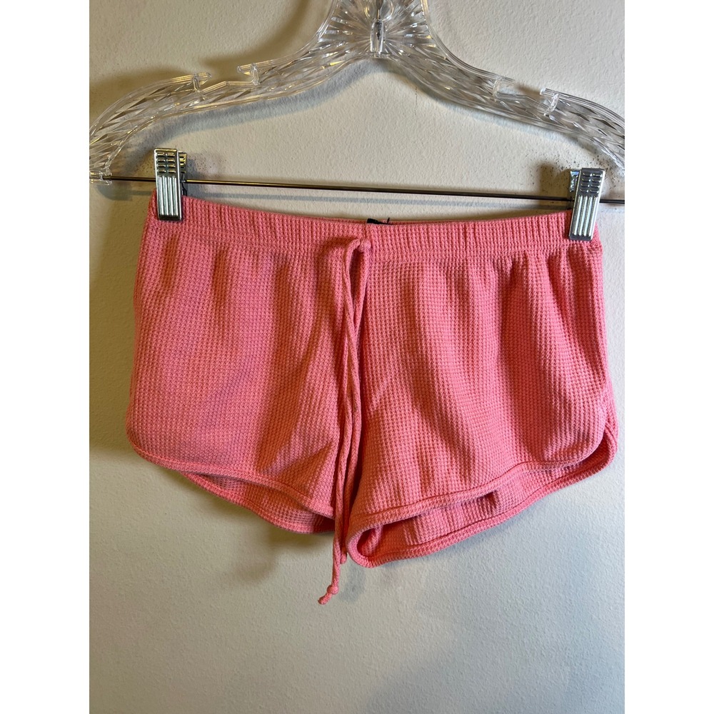 C-MODE Women Lounge Shorts Waffle Knit‎ Pink Size M